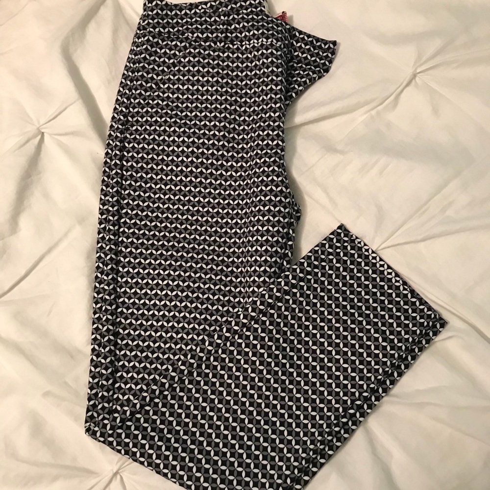 Navy and white business pants